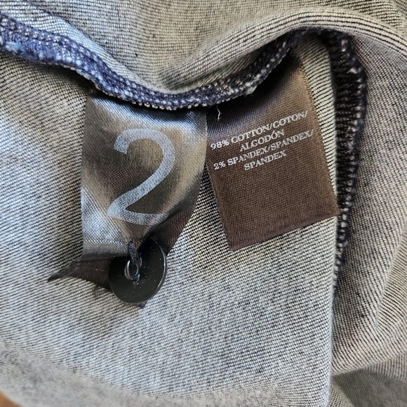 ANN TAYLOR Denim Safari Style Midi Dress Size 6 - Picture 4 of 4